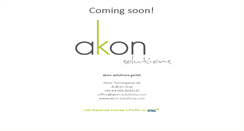 Desktop Screenshot of akon-solutions.com