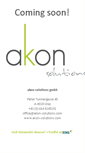 Mobile Screenshot of akon-solutions.com